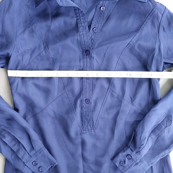 New York & Company Collared Pop over Blouse - Picture 5 of 10